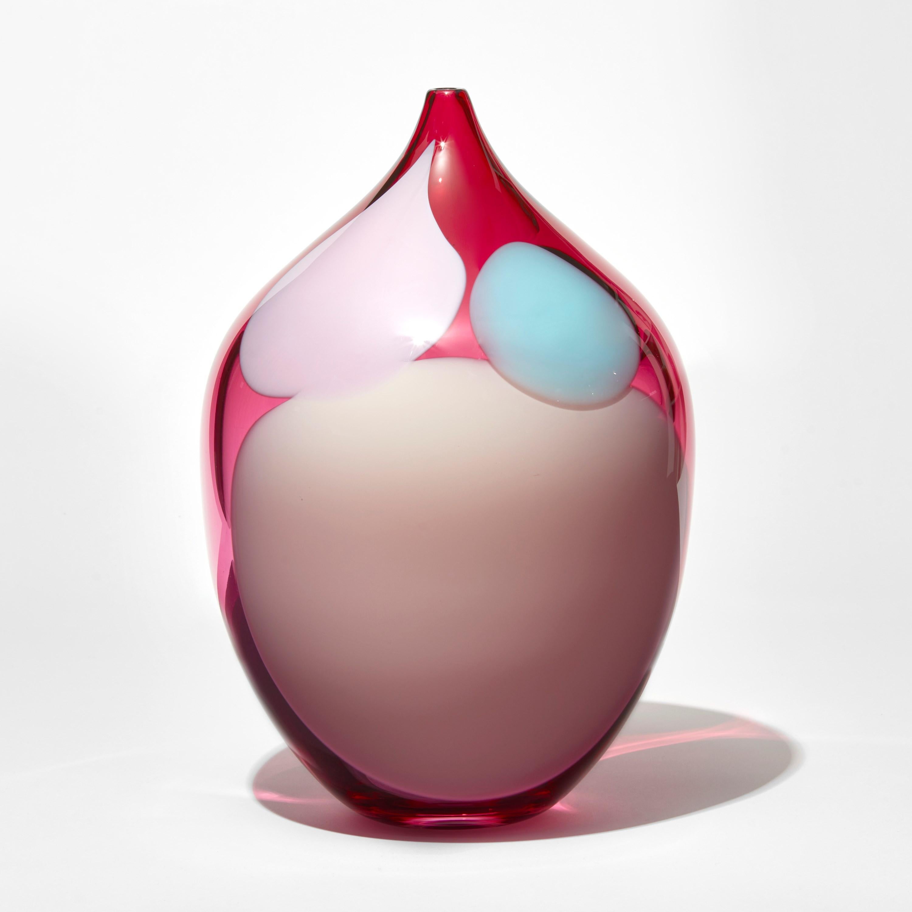 'Coronilla Pink' is a unique glass sculptural vessel by the Swedish artist, Gunnel Sahlin.

Sahlin’s current passions include exploring the limits of glass materiality, colour, form and light taking her inspiration from the natural world around her.