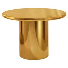 Coronum Grande table basse en or par Artefatto Design Studio