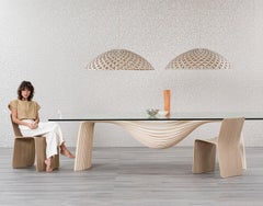 Corozo Small di Piegatto, un tavolo da pranzo scultoreo