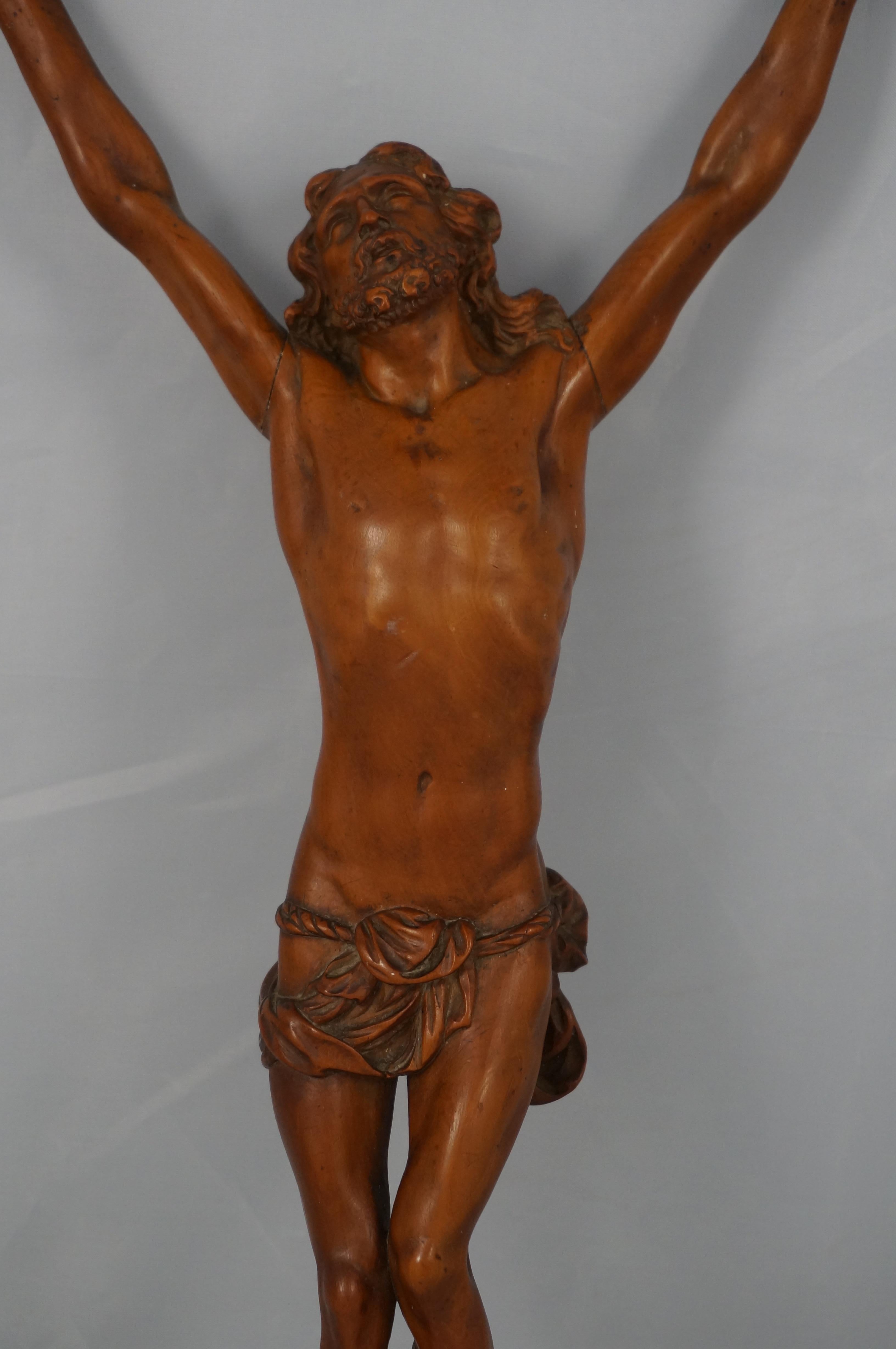 French Corpus Christi carved in boxwood - early 18th century