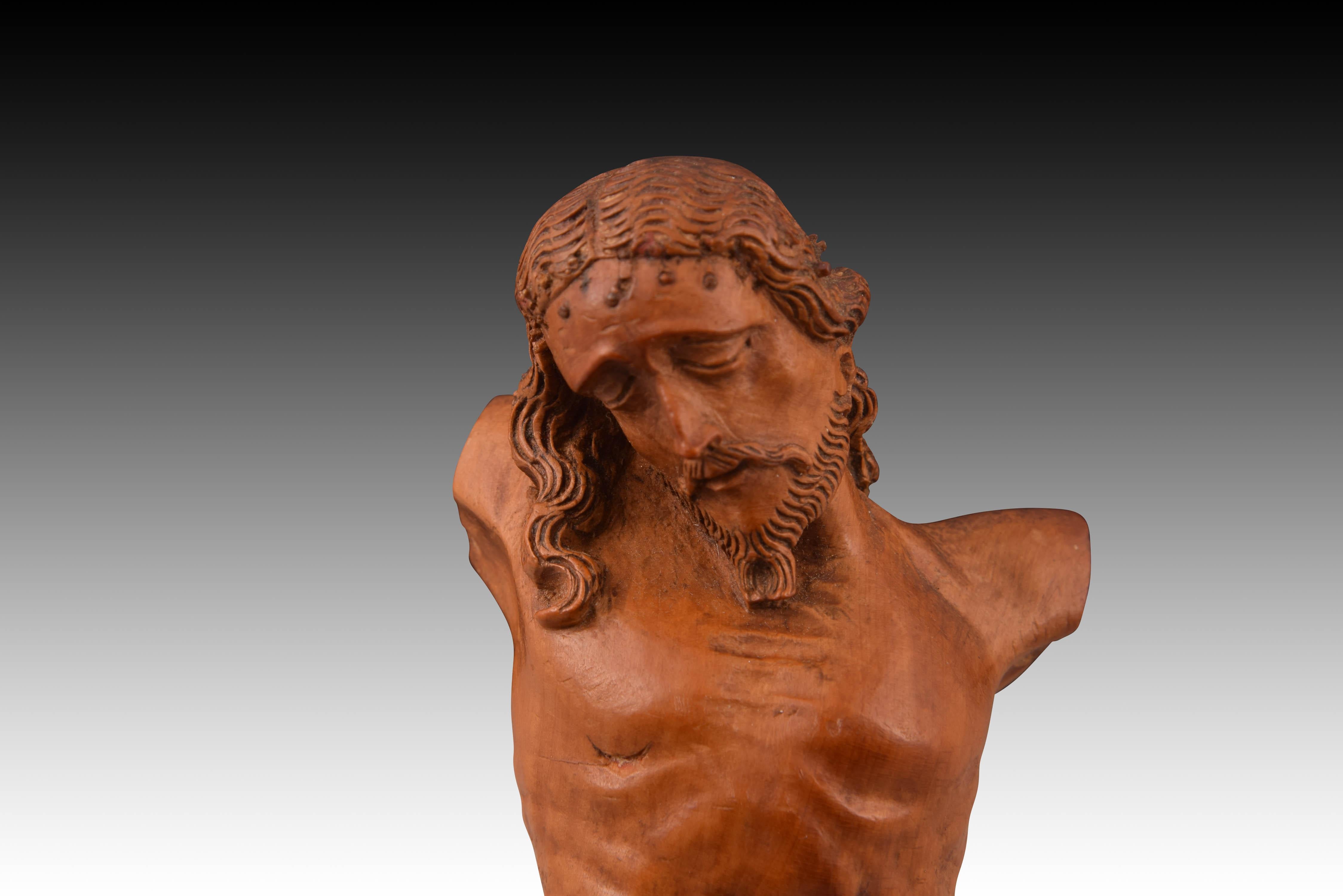 18th Century and Earlier Corpus Christi. Carved wood. 16th century. For Sale