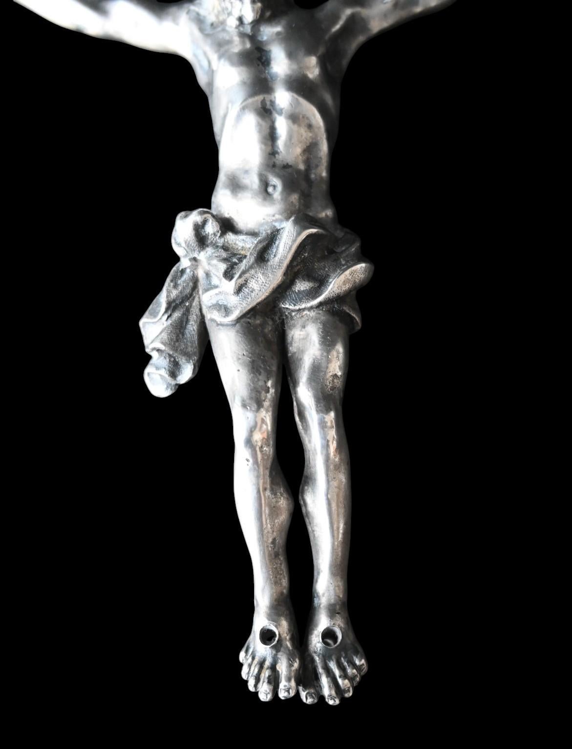 French Corpus Christi In Solid Silver – Mid-18th Century For Sale