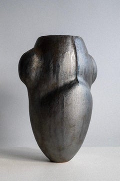 Corpus Mechanica Vase in Wheel-Thrown Glazed Stoneware by Robin Kerr