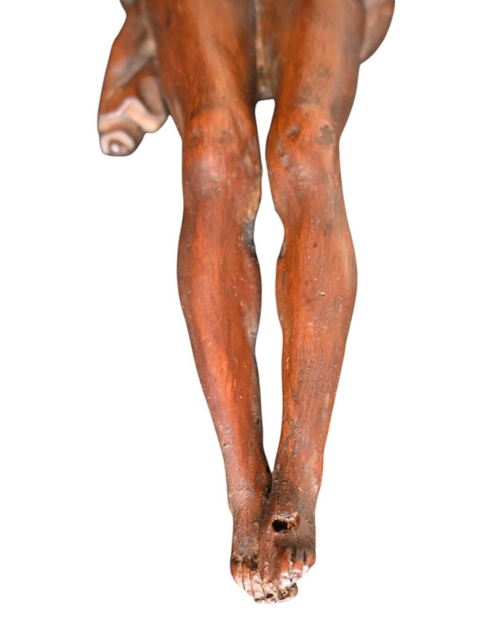 Hand-Carved Corpus of Christ in the Jansenist Style, 17th century For Sale