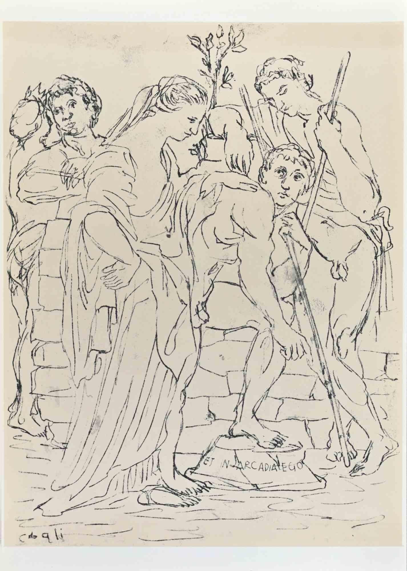 La Scène bucolique est une œuvre d'art réalisée par Corrado Cagli au milieu du 20e siècle. 

Épreuve photographique.

Signé au bas de l'échelle.

Bon état.

 

Corrado Cagli (Ancône, 1910 - Rome, 1976) était un artiste italien.

Illustrateur,