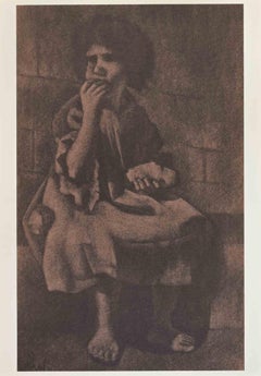 Child – Fototypie nach Corrado Cagli – Mitte des 20. Jahrhunderts