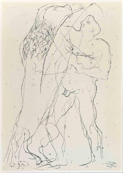 Heracles y el León - Fotografía según Corrado Cagli - Mediados del siglo XX