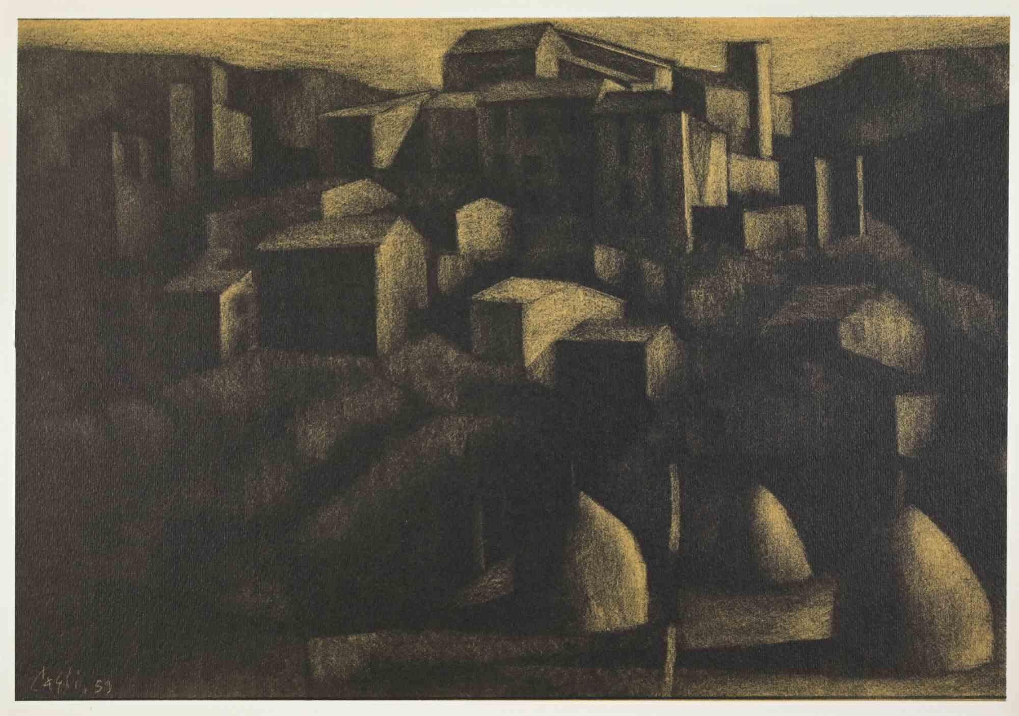 Paisaje - Fototipo según Corrado Cagli - Mediados del siglo XX
