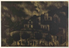 Landschaft – Fototypie nach Corrado Cagli – Mitte des 20. Jahrhunderts