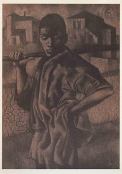 Peasant - Phototype after Corrado Cagli - Mid-20th Century