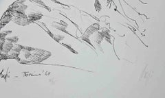 Porträt -  Lithographie von Corrado Cagli – 1968