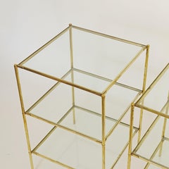 Corrado Corradi Dell'acqua Pareja de mesillas de noche T12 para Azucena, Italia Años 60