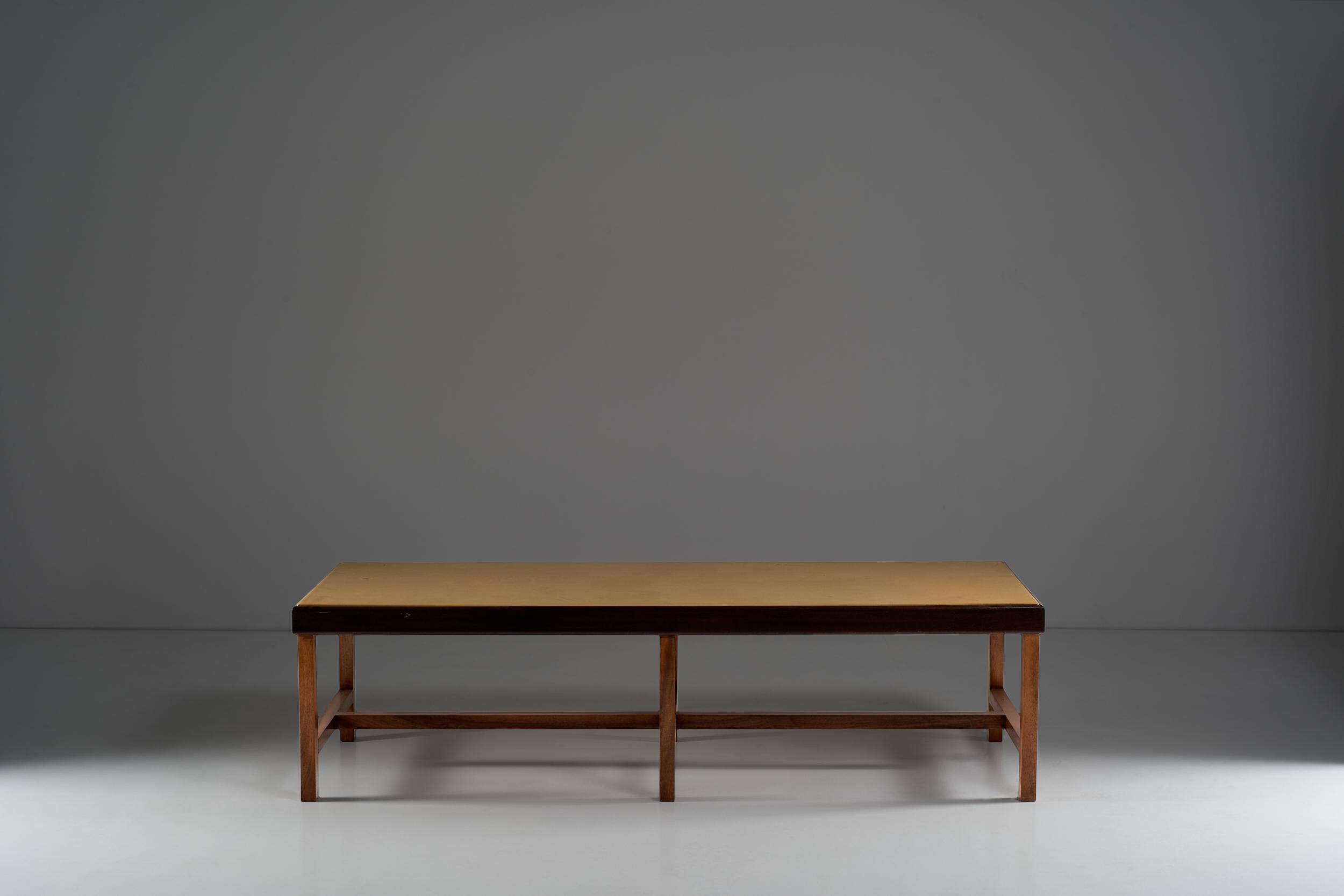 Mid-Century Modern Corrado Corradi Dell'acqua Pair of Wooden Bench-Tables, Unique Pieces circa 1970