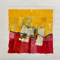 "Chromatic Explosion n. 10" by Corrado Ferrante, original, mixed media on paper