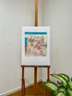 "Chromatic Explosion n. 2" by Corrado Ferrante, original, mixed media on paper
