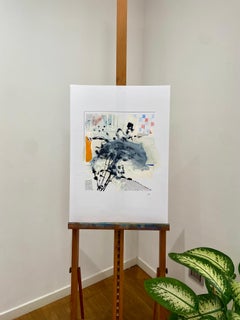 "Chromatic Explosion n. 4" by Corrado Ferrante, original, mixed media on paper