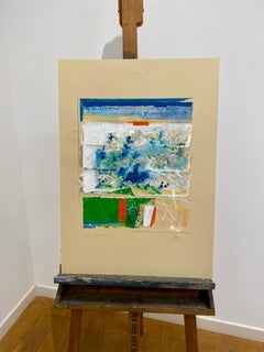 "Chromatic Explosion n. 6" by Corrado Ferrante, original, mixed media on paper