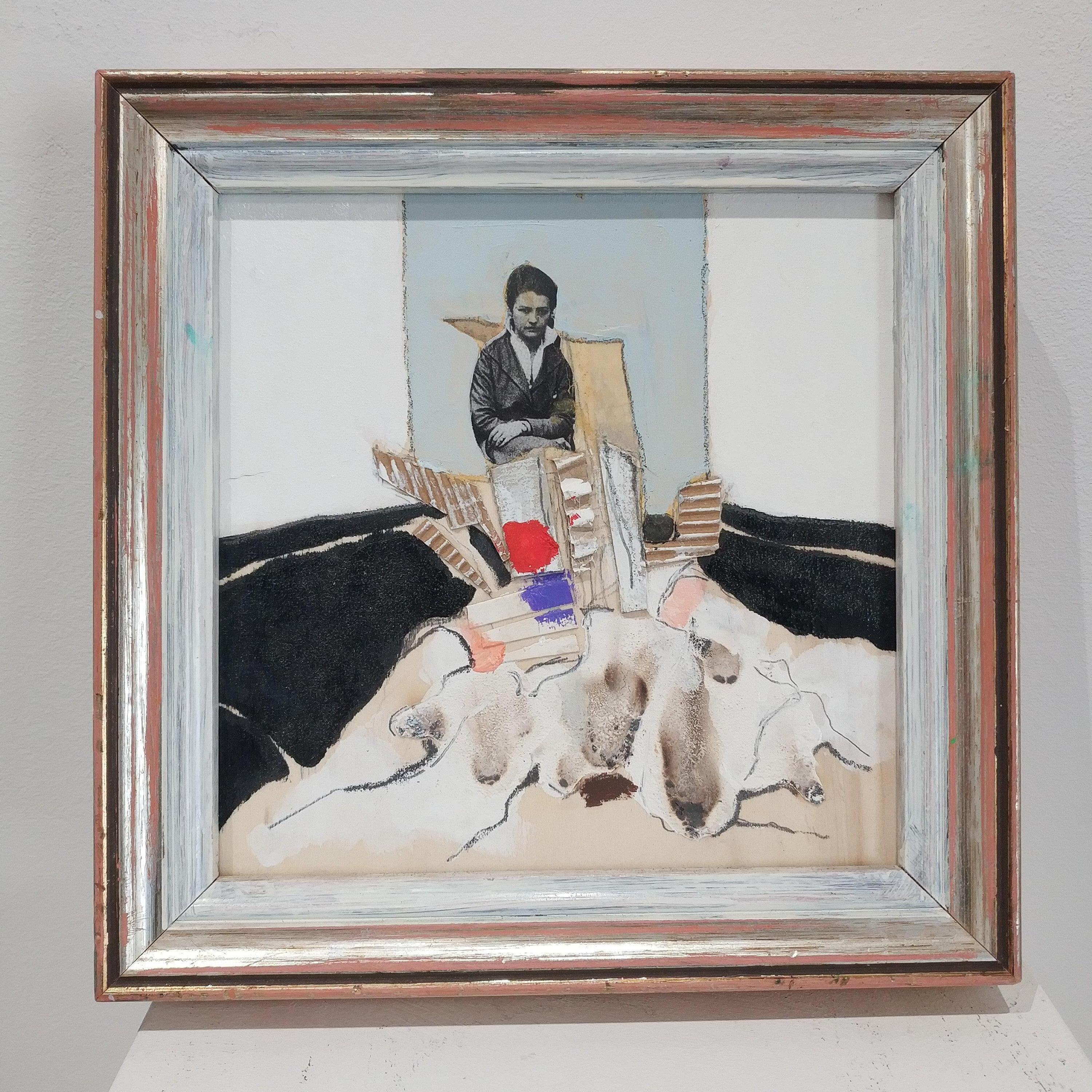 "Sgomento" di Corrado Ferrante, olio su tavola, 24x24cm
