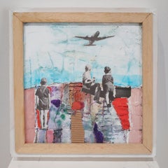 "Aspettative" di Corrado Ferrante, olio su tavola, 24x24cm