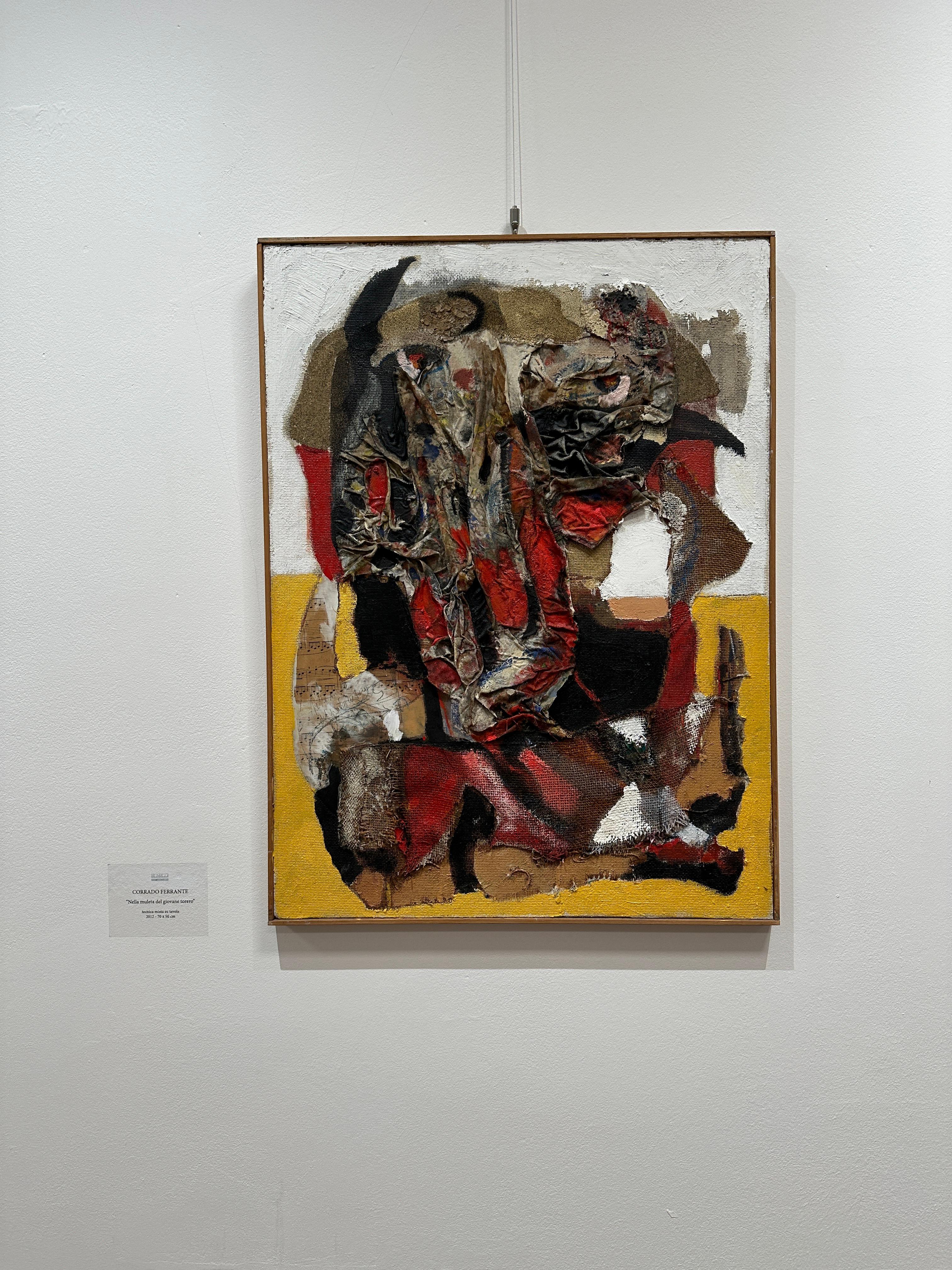 Nella Muleta del Giovane Torero - Abstract Painting by Corrado Ferrante