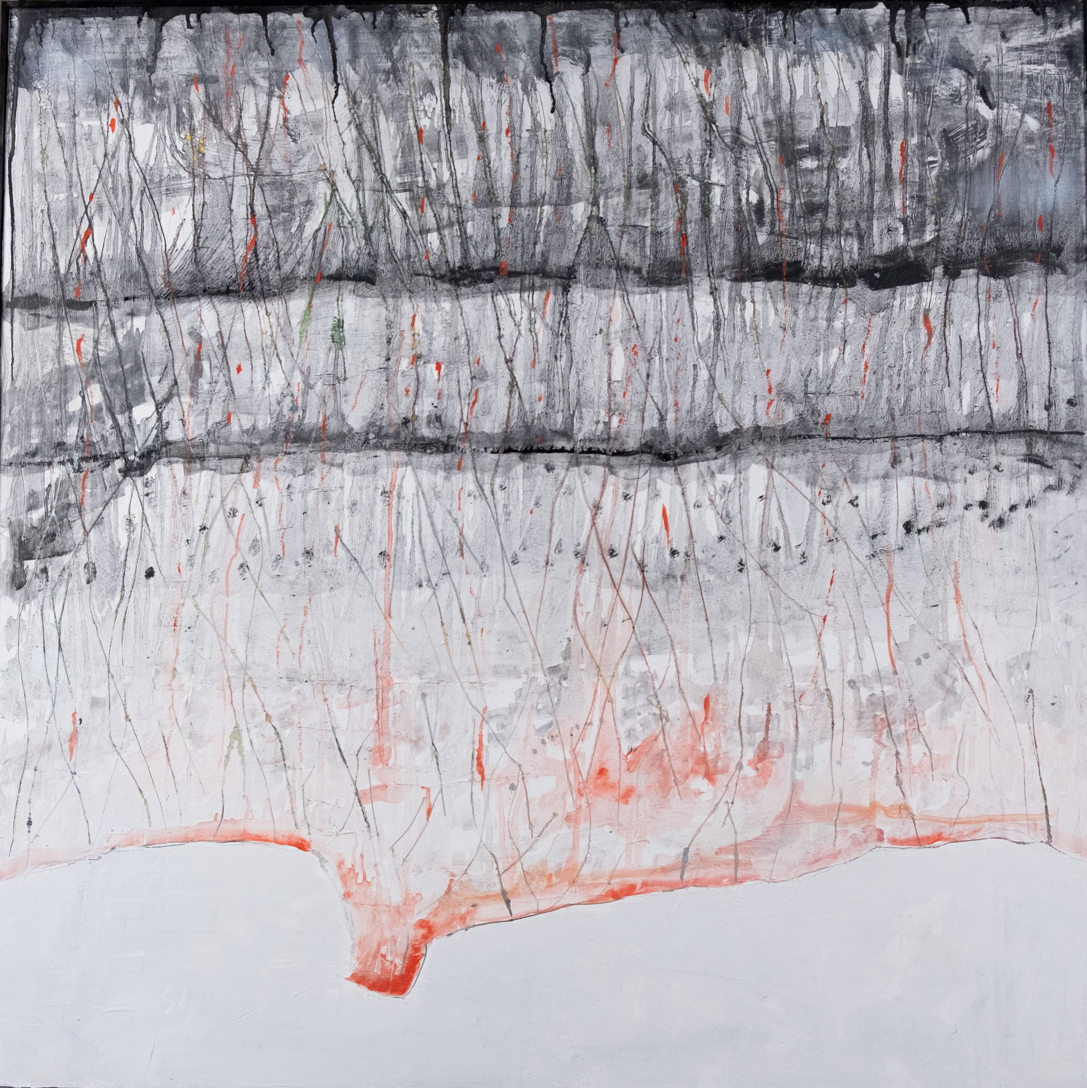 Corrado Ferrante Abstract Painting – Nelle Crepe del Rimosso