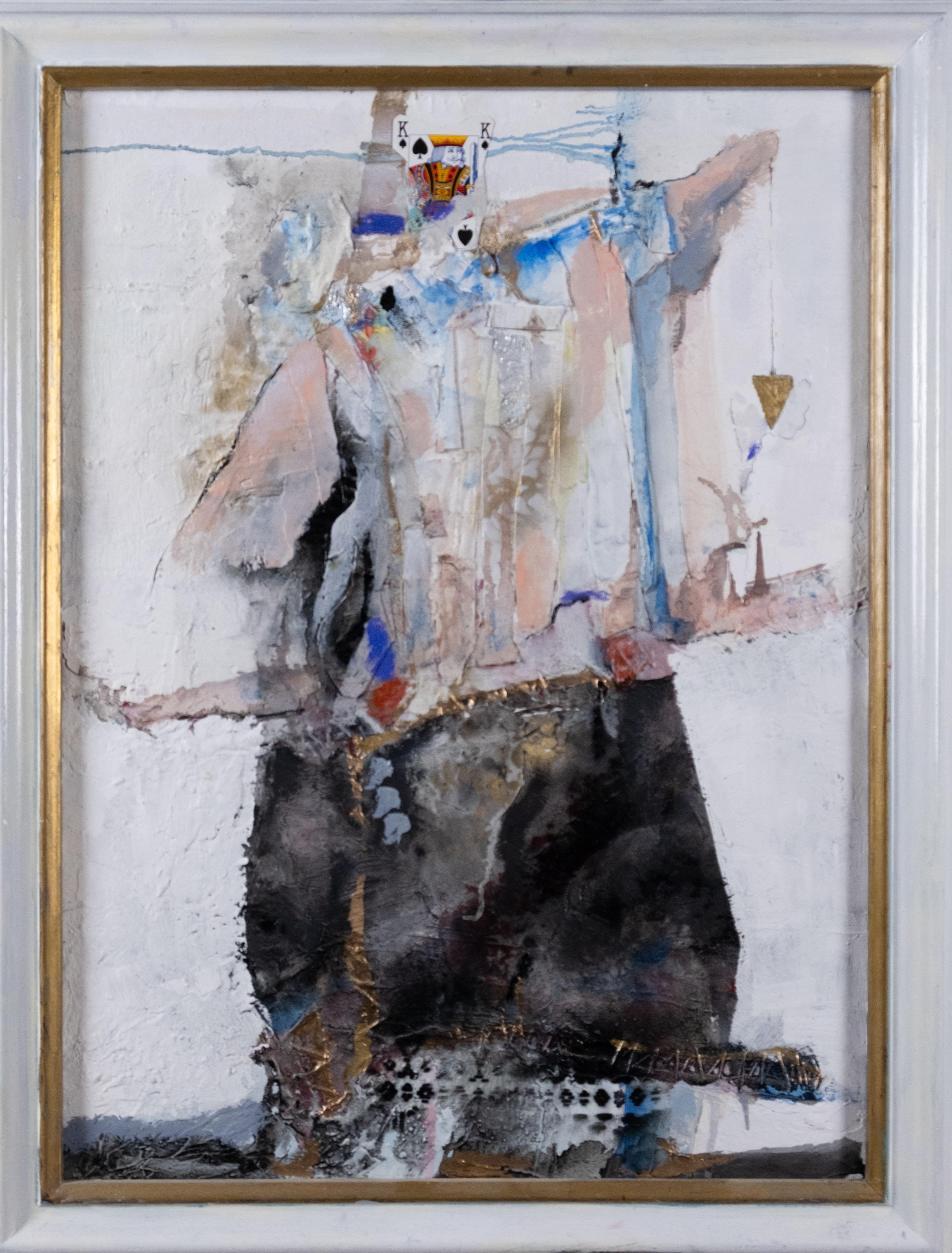 Corrado Ferrante Abstract Painting – Ombre proprie ed ombre Tragetasche