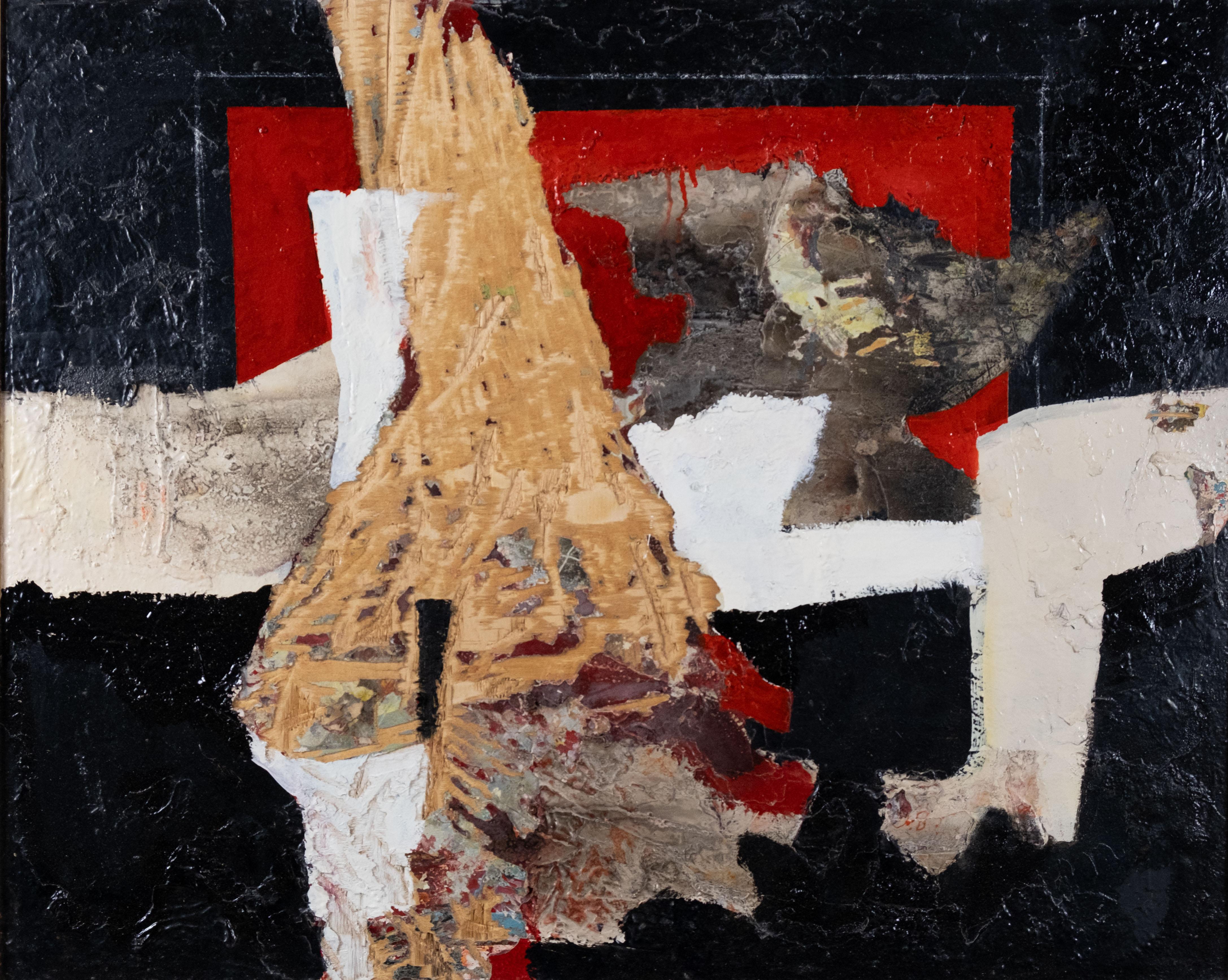 Corrado Ferrante Abstract Painting - Passato in più mani oltre le mie