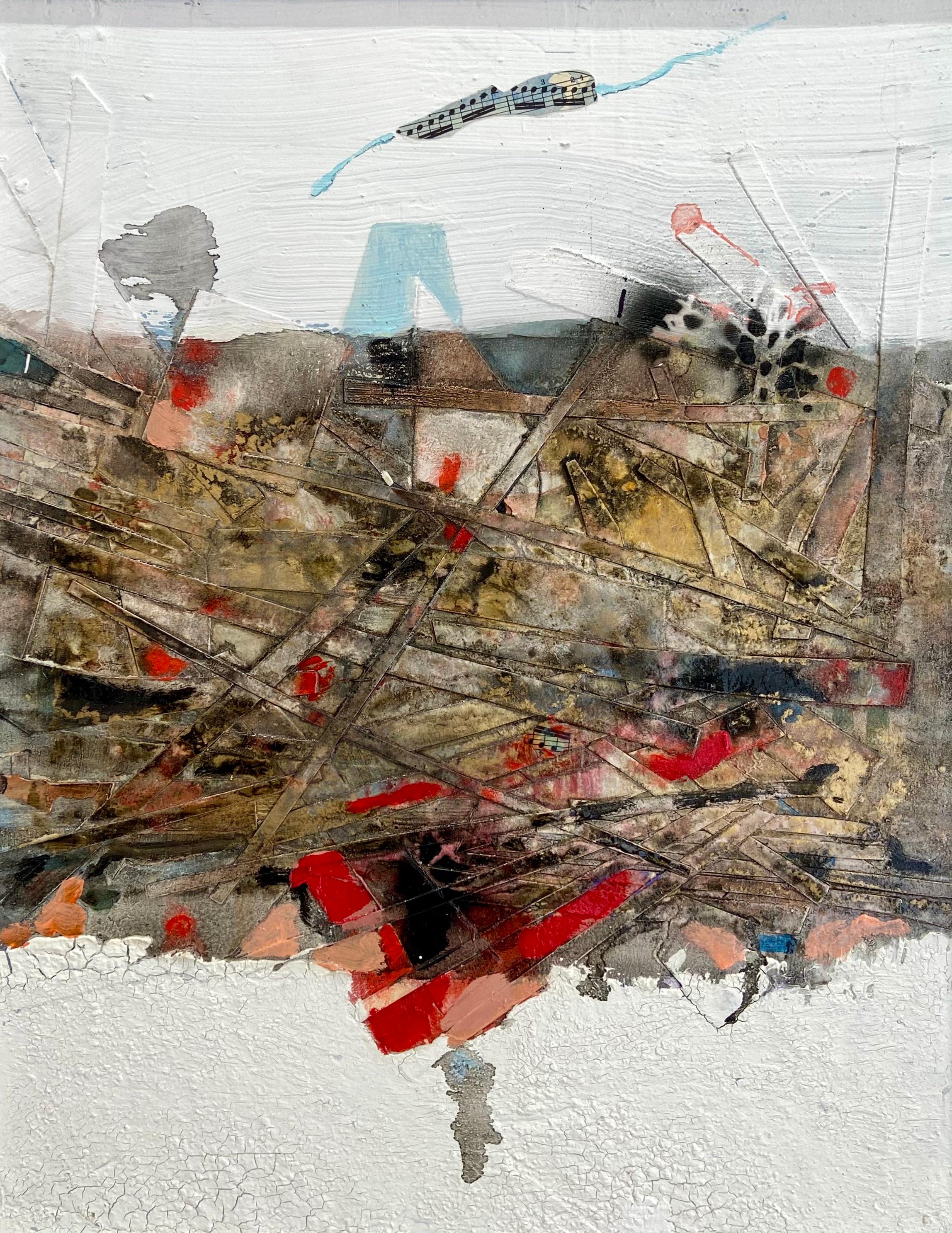 ''Perso tra i frammenti'' by Corrado Ferrante, original painting
