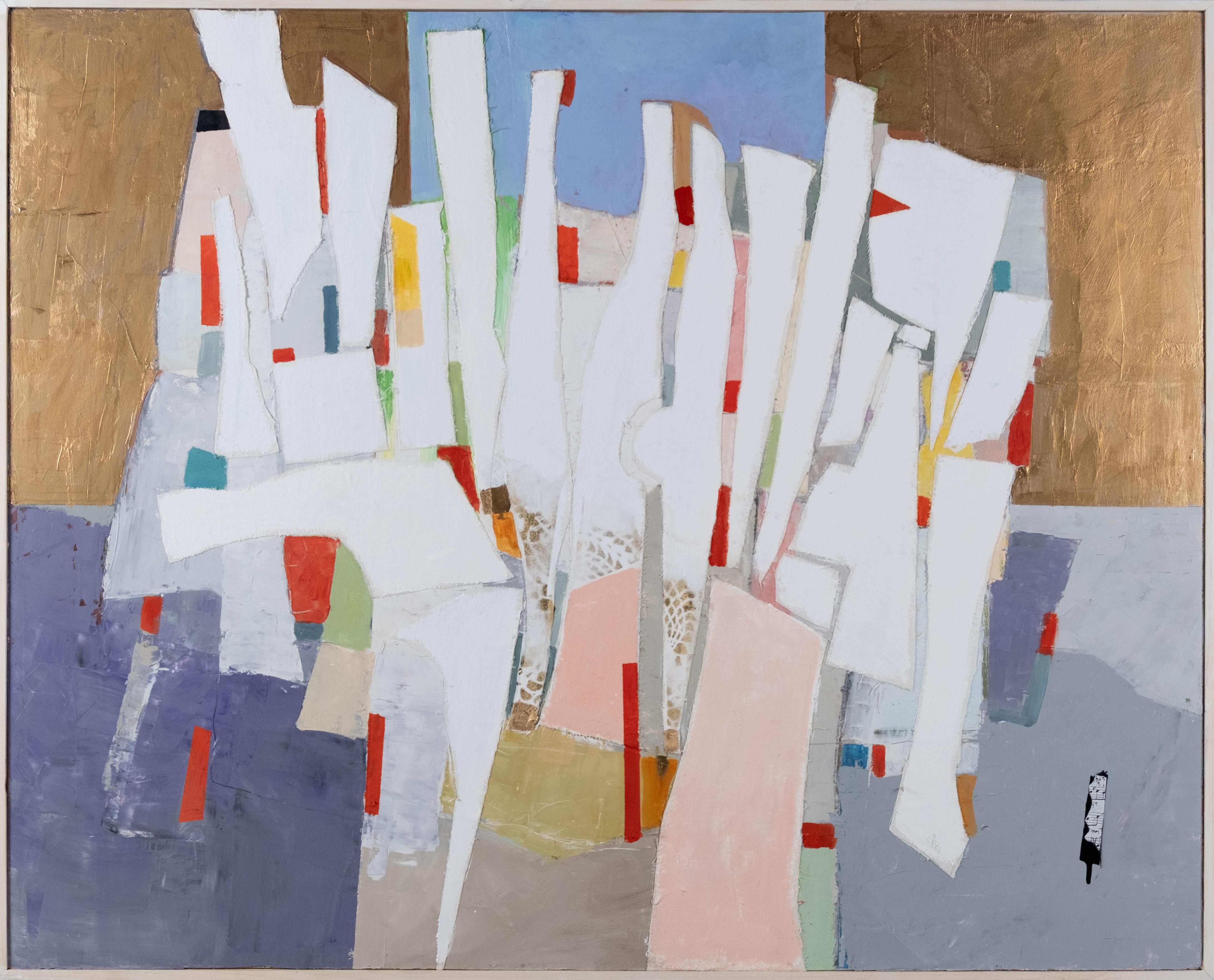 Corrado Ferrante Abstract Painting - The Swing