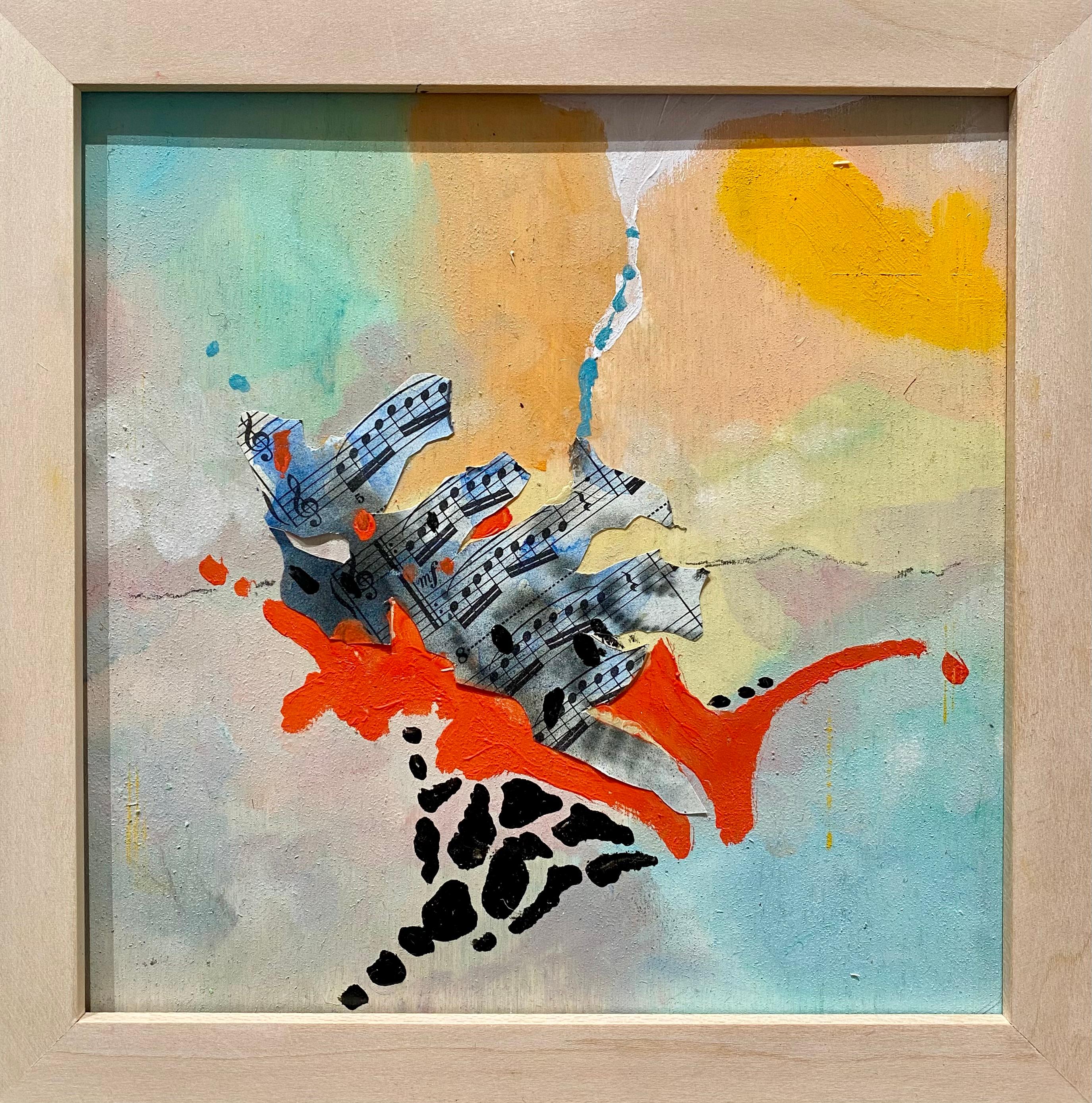 "Un attimo", oil on wood, 22x22cm