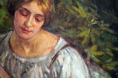 Corrado Mezzana (italian 1890-1958) Large Oil Painting (132x102cm) Signed, 1931