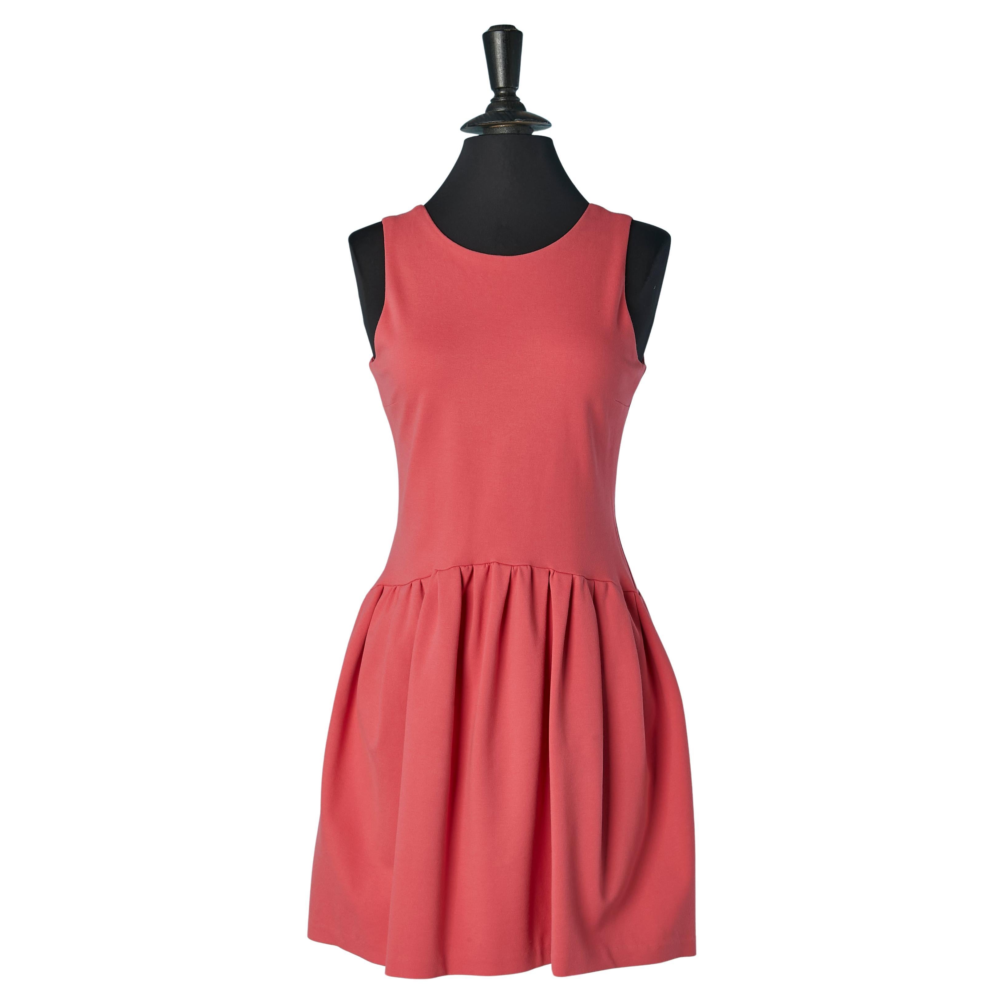 Corral pink jersey cocktail dress REDValentino For Sale