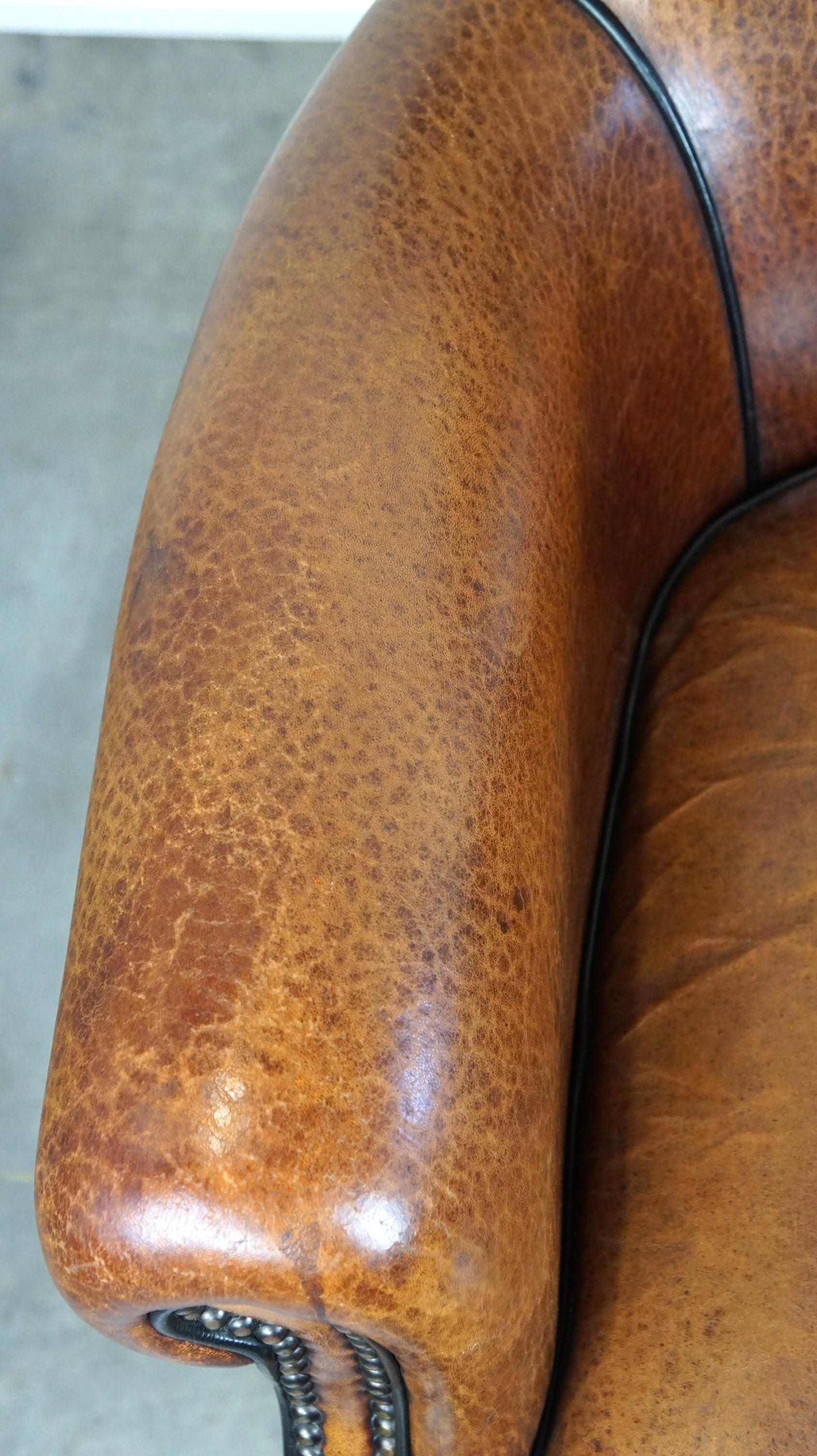 Cuir Fauteuil/fauteuil en cuir de mouton Correct et confortable avec une belle finition en vente