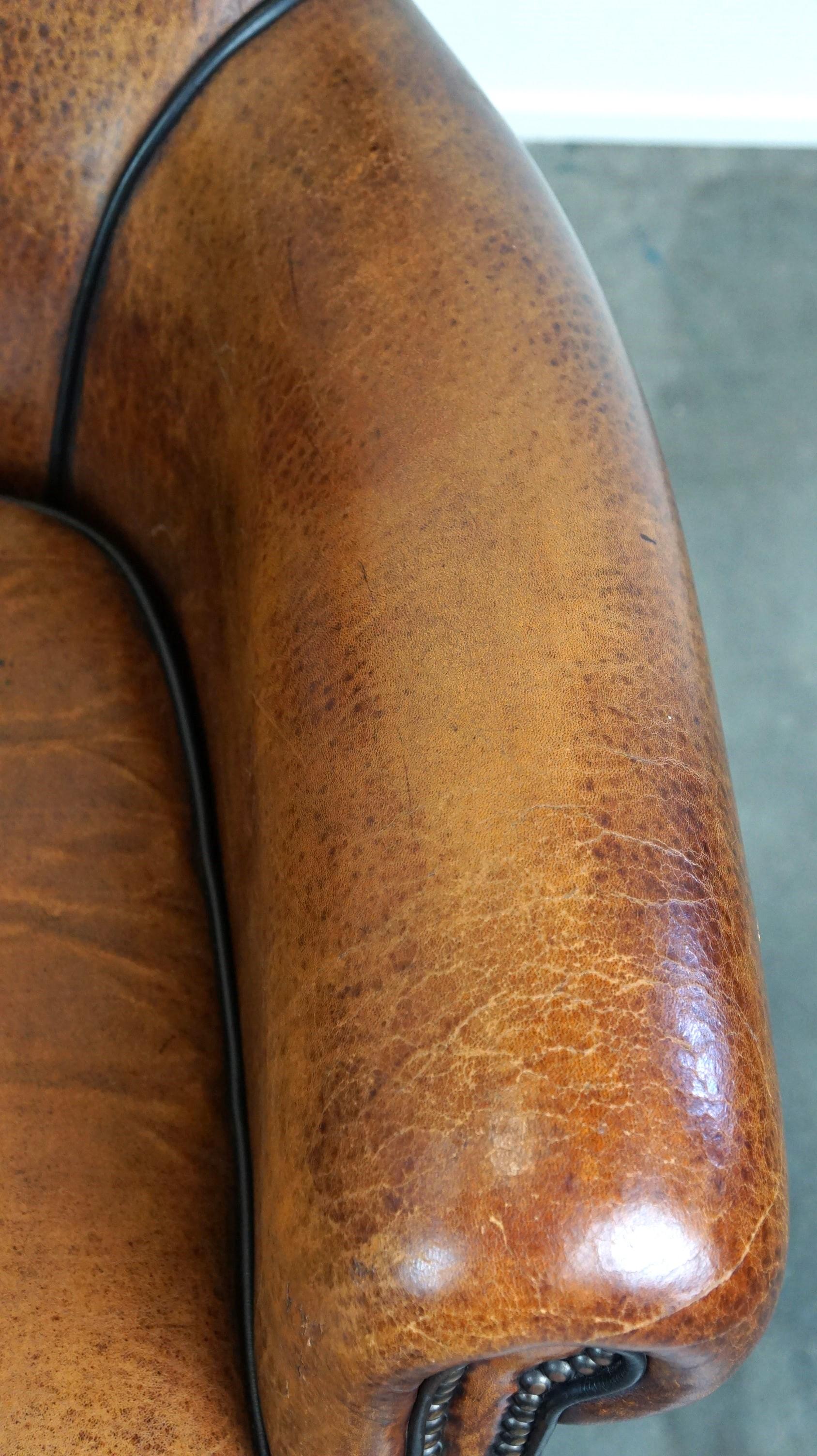 Fauteuil/fauteuil en cuir de mouton Correct et confortable avec une belle finition en vente 1