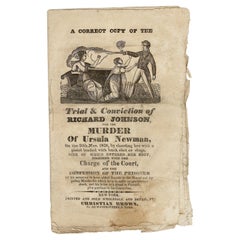 Exemplaire exact de l'essai et de la conviction de Richard Johnson - Première édition - 1829