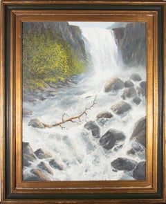 Corrie Luidinga – Ölgemälde, Rushing Rapids, 20. Jahrhundert