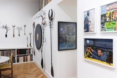 "AVIRONS, Cosmos" - wall sculpture, moon, celestial, space, oar