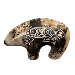 Used Acoma Bear with Horsehair design