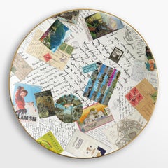 Corrispondenze, Six Contemporary Porcelain Platters with Decorative Design