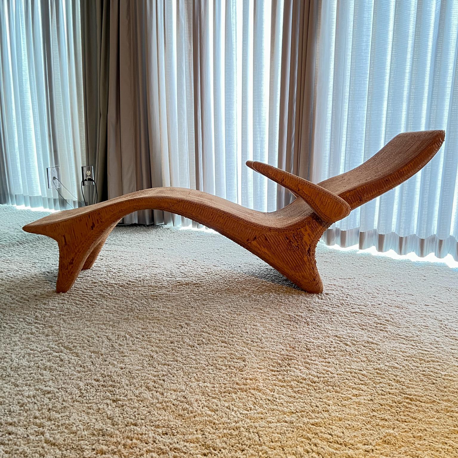  1970s Chaise Lounge LA Art Chair Style of Frank Gehry  For Sale 2