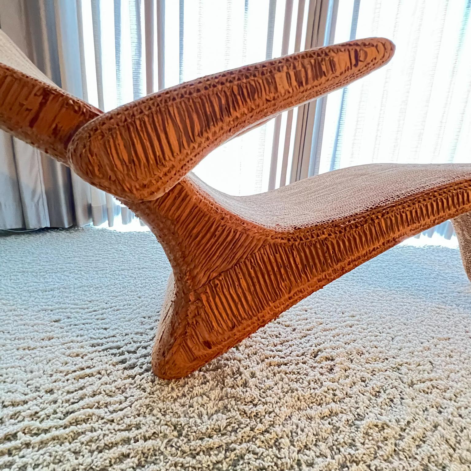  1970s Chaise Lounge LA Art Chair Style of Frank Gehry  For Sale 9