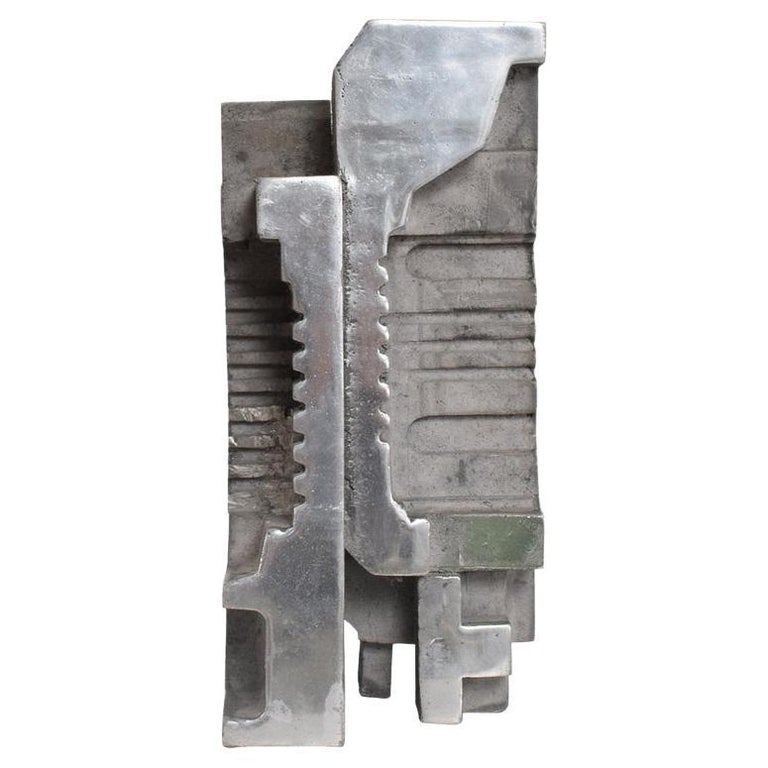 Corrugated Cast Aluminium Brutalist Sculpture Artist Myrna M. Nobile ...