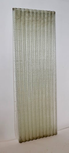 Corrugated Chicken Wire Glass Panels