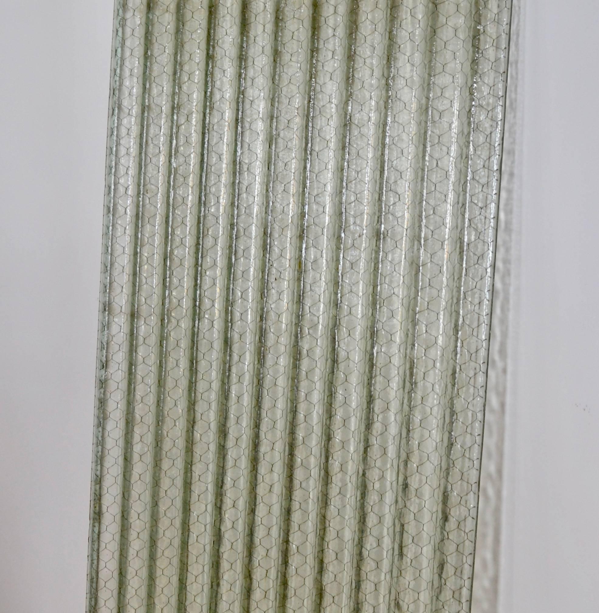 corrugated glass panels