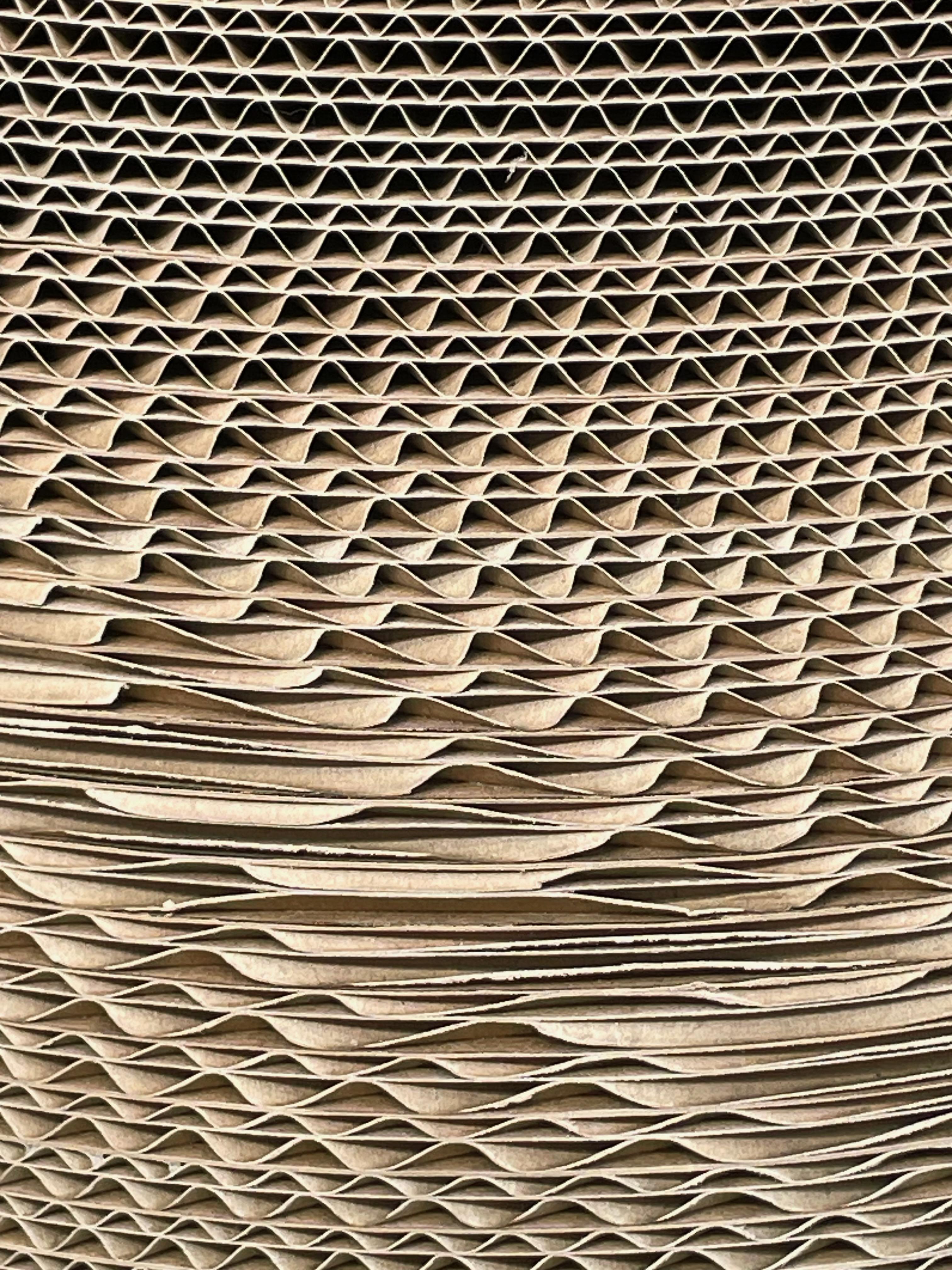 Corrugated Paper Vase Sculpture, France, Contemporary 1