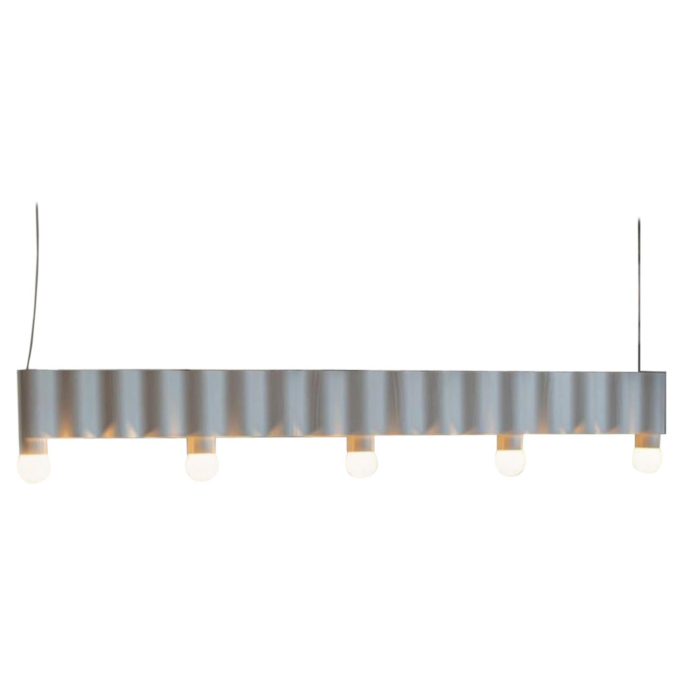 Corrugation Lights Linear Light, Long by Theodora Alfredsdottir