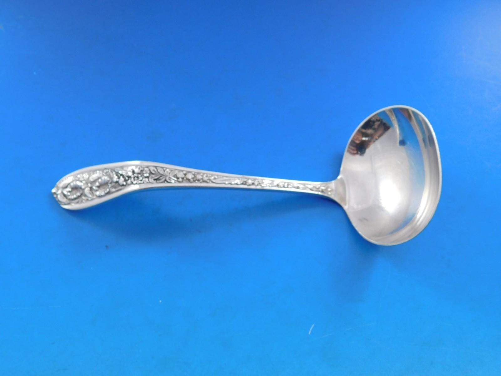 20ième siècle Corsage by Stieff Set de couverts en argent sterling pour 12 Service 89 pièces en vente