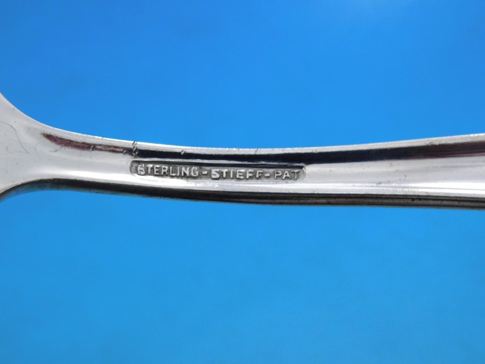 Argent sterling Corsage by Stieff Set de couverts en argent sterling pour 12 Service 89 pièces en vente