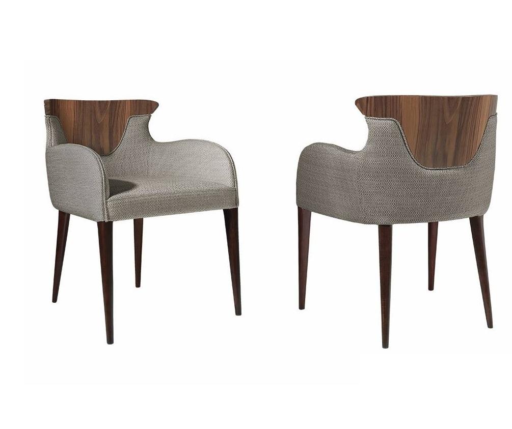 Mid-Century Modern Corset Dining Chair, Sculptural Contemporary Leather Chair with a Classic Twist For Sale
