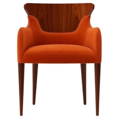 Corset Dining Chair, Sculptural Contemporary Velvet Chair with a Classic Twist
